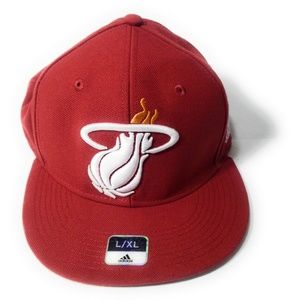 Miami Heat Adidas Fitted Hat L/XL
